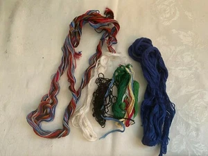 Vintage Lot of Unbranded Mixed Assorted Colors COTTON EMBROIDERY THREADS - Picture 1 of 4