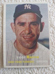 1957 Topps baseball #2 Yogi Berra