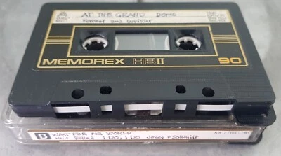 used Memorex HBII 90 blank cassette (has label At The Grand demo, Wait For Me W) - Image 1 of 2