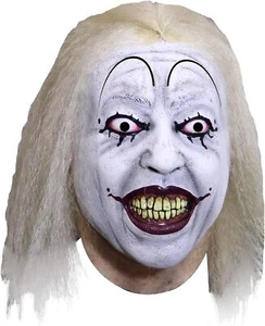 Baseball Clown Latex Mask w/Hair Fancy Dress Halloween Adult Costume Accessory - Picture 1 of 1