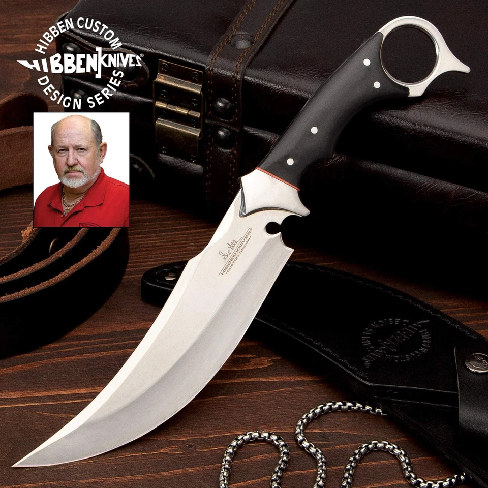 Cuchillo Karambit Hoja Fija Recurva Gil Hibben 12" con Funda Foto 1 de 4