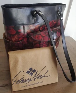 NWT! Patricia Nash Leather Bolsena Tote in English Rustic Mums Dust Cover Purse - Picture 1 of 15