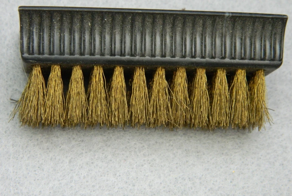 Tools Wire Brush Empire Brown Plastic Wire Brass 2 1/2x 1" Vintage - Image 1 of 3