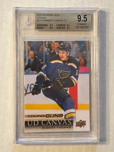 Robert Thomas 2018-19 UD Young Guns Canvas #C114 BGS 9.5 GEM Mint RC Rookie T241 - Picture 1 of 2
