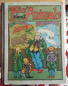 Vintage Book, Damaged, Blackie & Sons Picture Book, Talks about Animals - Imagen 1 de 14