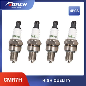 4Pc CMR7H TORCH Spark Plug for Brisk TR14C TR14S for NGK 3066/CMR7H M10x1mm - Picture 1 of 7