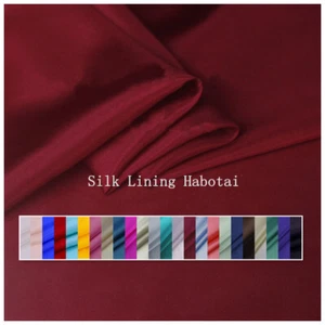 1 Yard Pure Mulberry Silk Linings Habutai Fabric Tissu - Picture 1 of 36