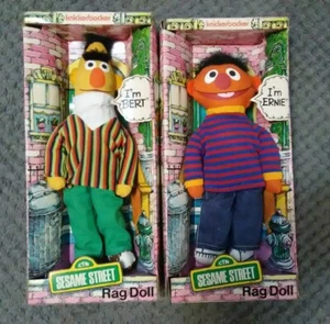 Bert & Ernie Vintage 70er Knickerbocker 9" Lumpenpuppen - Bild 1 von 11