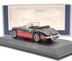 Norev 1/43 Austin Healey 3000 MK3 1964 Black Diecast Model Cars Collection