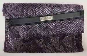 Miche Lila Schlange Clutch Geldbörse Tasche Nos - Bild 1 von 6