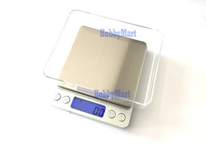 Plataforma DIGITAL Mini ESCALA Capacidad: 3000g x0,1g Luz Trasera Azul con Cuenco - Imagen 1 de 3