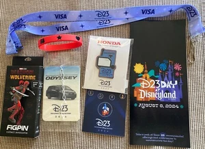 2024 Disney D23 Deadpool Honda Schlüsselband Konvolut - D23 Parkkarte, Armband, Honda - Bild 1 von 1