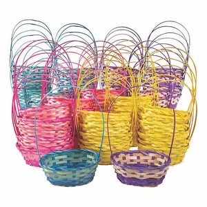 Bulk Small Ombre Bamboo Baskets, Easter, Misc Containers & Boxes, Party Supplies - Picture 1 of 1