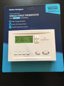 White-Rodgers Programmable Single Stage Thermostat with 5-1-1 Scheduling - #P210 - Picture 1 of 2