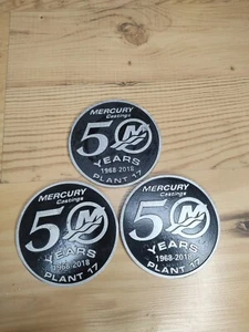 Mercury Marine Castings 50 Years 1968-2018 Plant 17 Collectible Coasters - Picture 1 of 8