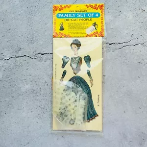Merrimack Die-Cut People Vintage Paper Doll Old Fashioned Family 4er Set NEU - Bild 1 von 6