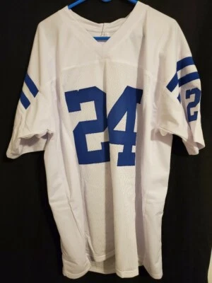 Lenny Moore Baltimore Colts Autographed Jersey Inscribed 1975 HOF with JSA COA - Image 1 of 4