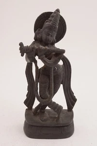 Bronze Krishna Göttin Statue Figur (G2R) 7,25 Hindu Gott Indien Diety Shiva Typ - Bild 1 von 9