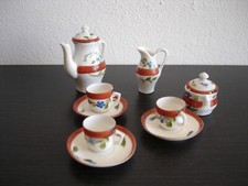 Servizio da tè in ceramica - miniatura vintage 9 pezzi