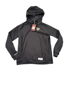 Mitchell & Ness Pittsburgh Penguins Hoodie Women’s Small Black Funnel Neck Logo - Picture 1 of 10