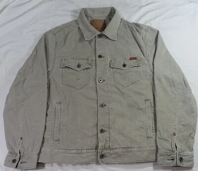 Chaqueta de Pana Guess Clásica Camionero Tostado/Beige Talla Mediana De Colección Foto 1 de 4