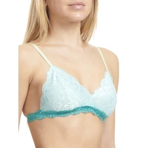 No Boundaries JUNIORS Lace M Convertible Bralette Aqua Spa/Bay/Aqua Spa/Teal - Picture 1 of 11