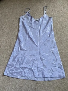 Pretty BHS Floral Silky Lilac Nightdress Size 10 - Picture 1 of 4