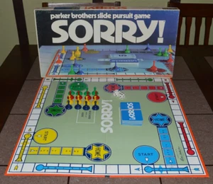SORRY! Brettspiel Parker Brs 1972 mit Karton *100% vollständig* - Bild 1 von 3