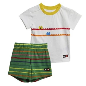 Adidas lego Duplo Baby Kids Summer Outfit Shorts Shirt Pants Set Building Blocks - Picture 1 of 7