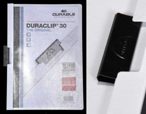 25 Pièce Durable Dossier à Pince Duraclip 30, Films Rigides, À 30 Feuille Blanc - Afbeelding 1 van 8