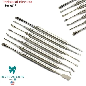 7Pcs Implant Surgical Periosteal Elevators Dental Prichard Molt Sinus Lift Tools - Picture 1 of 8
