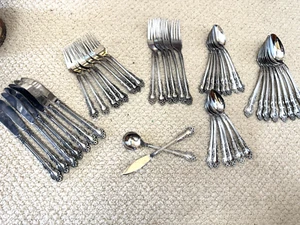 Vintage Ekco Eterna Beaumont Set Of 45 Stainless Steel Flatware Japan - Picture 1 of 10