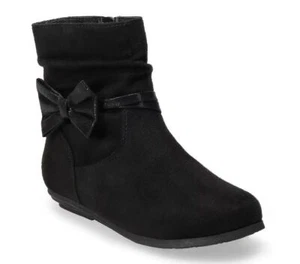 SO Peppermint Gum Jugendliche große Mädchen schwarze Stiefeletten Größe 5 & 6 NEU - Bild 1 von 2