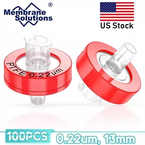 Filtro de jeringa de PTFE 100 piezas hidrófilo 0,22 μm/13 mm solvente agresivo aplicado en EE. UU. - Imagen 1 de 13