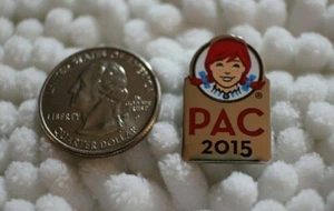 2015 Wendy's PAC Political Action Committee Fast Food Pin Pinback #27479 - Picture 1 of 2