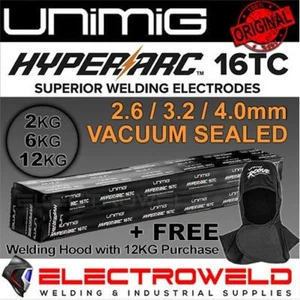 2.6mm 3.2 UNIMIG 16TC Low Hydrogen Stick Welding Electrodes Filler Rods 1kg 2kg - Picture 1 of 16