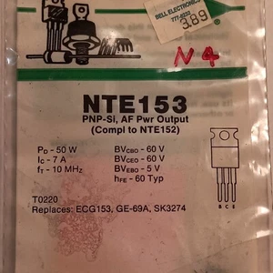 N4 NTE153 PNP-SI, AF Pwr Output N4 - Bild 1 von 2