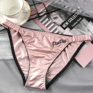5-teiliges Set Sexy Damen Seidensatin Höschen String Bikini Unterwäsche Slip Dessous - Bild 1 von 11