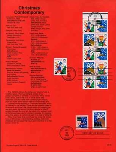 US Stamp Sc2803, SP1054, 1993 Christmas, Souvenir Page, FDC CV$11.25 (504-10) - Picture 1 of 1