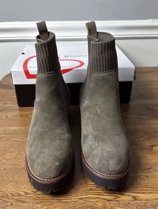 Blondo Darren Stiefel Damengröße 9M taupe Wildleder wasserdichte Socken Stiefeletten - Bild 1 von 7
