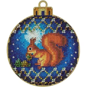 DIY Kreuzstich Stickset auf Holz Weihnachtsdeko Nähen Basteln - Bild 1 von 9