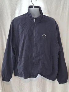 Greg Norman Jacket Windbreaker Full Zip Mens Large Navy Blue Golf Vintage - Picture 1 of 4