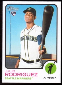 2022 TOPPS HERITAGE #700 JULIO RODRIGUEZ ROOKIE - Picture 1 of 1
