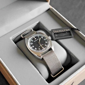 HAMILTON Khaki Pilot Pioneer Mechanical H76419531 Hand Winding 80h Watch SS - Picture 1 of 9