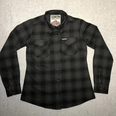 Camisa Dixxon Franela The Phantom 2.0 Mujer Pequeña Mujer A Cuadros Negra Moscas Foto 1 de 4