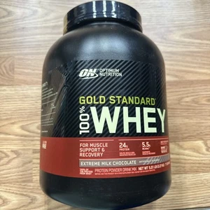 OPTIMUM NUTRITION GOLD STANDARD 100% WHEY (5lbs) Extreme Milk Chocolate - Picture 1 of 4