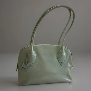 Radley London / Medium Handtasche / Schulter / Arbeitstasche schwarz Leder salbeigrün - Bild 1 von 24