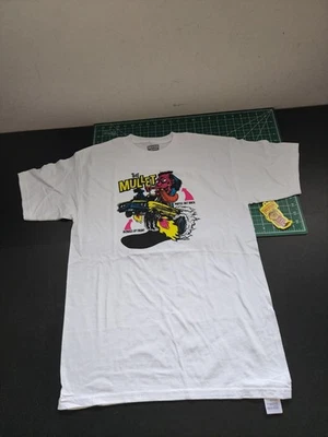 Camiseta Brixton Fartco Para Hombre Talla M Manga Corta Blanco Estampado Salmonete Nueva Con Etiquetas Foto 1 de 4