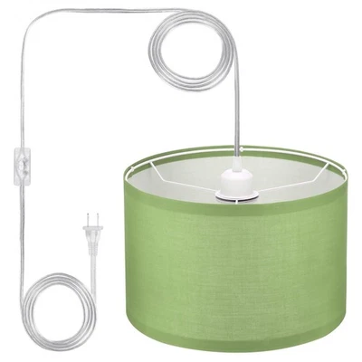 Lámpara colgante enchufable, lámpara colgante con cable de cuerda de 15 pies con interruptor de encendido/apagado... Foto 1 de 4