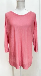 Excelente Top Jill Tejido Mezcla Lino Talla M Color M Melocotón Hermoso  - Imagen 1 de 6